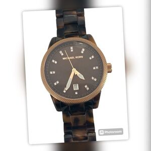 Michael Kors Tortoise Shell Watch - EUC